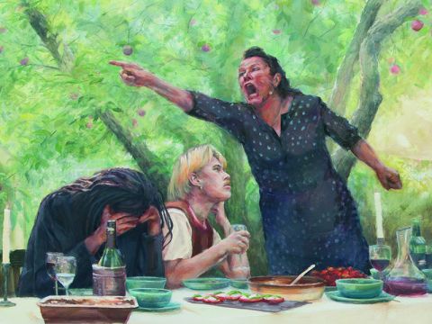 Herrmann Sebastian Schultz | Peace | Öl auf Leinwand |450x175cm | 2022